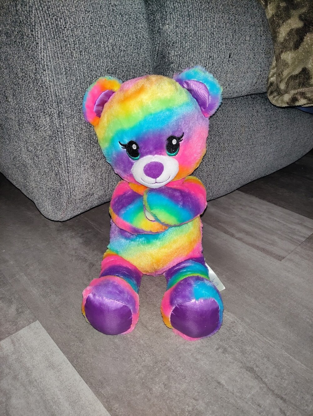 Build-A-Bear Rainbow Stuffed Animal w/ Fluttershy Voice Box Works Intermittent